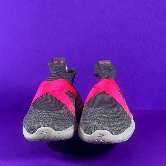 Skechers Women's Gray/Pink Go Walk Revolution Ultra-15669 Sneaker Shoe Size 10 - Picture 2 of 7